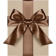 Double Face Satin Ribbon, Brown, Waste Not Paper